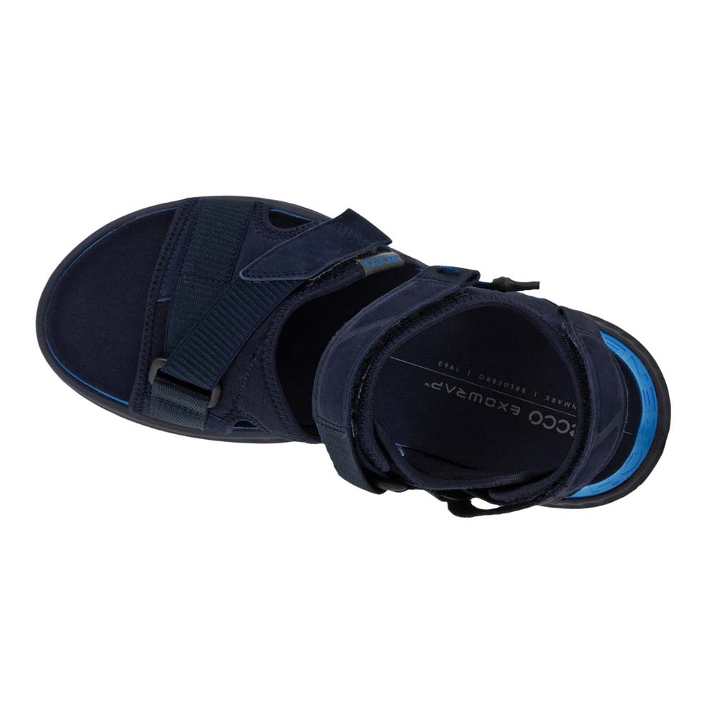 Men's Ecco Exowrap 3strap Sandals Blue / Blue | Canada 588VRW